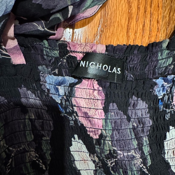 Nicholas Floral Silk Square Neck Maxi Dress size 6 - Picture 5 of 6